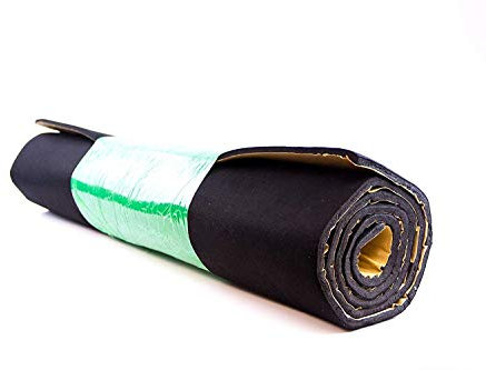 UKLINER 5mm 1m x 1.5m Self Adhesive Car Bonnet Insulation Black Fleece Vehicle Sound Proofing Deadening