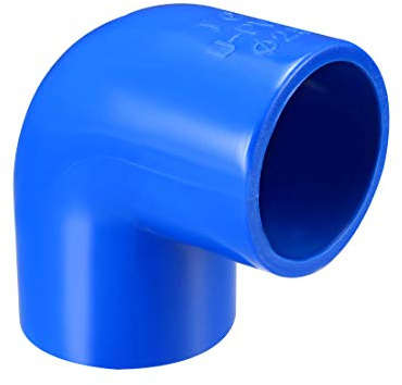 sourcing map Tubo PVC, Codo PVC de 90 Grados de Deslizamiento de 25mm, Conector PVC, Reductor PVC, Reductor Manguera, Azul 5 Piezas