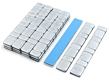 sourcing map 15 Stück Klebegewichte Streifen 2,1 Unzen Hinterrad für Motorrad 124 x 18 mm