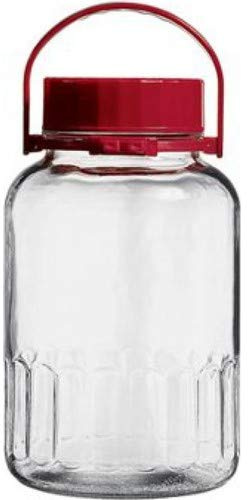 Large Glass Storage Jar with Lid Airtight Food Drink Pickle Preserve (8 Litre)