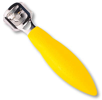 CREDO POP ART Rabot de sécurité pour callosités, chromé, jaune