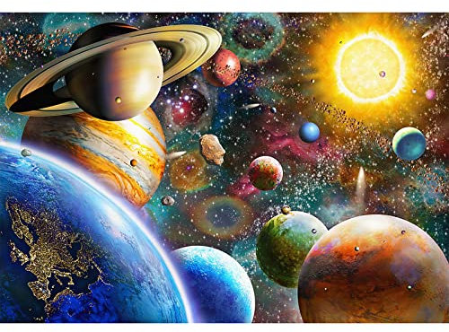Jigsaw Puzzles 1000 Pieces for Adults or Families Pieces Fit Together Perfectly (Space Planet)