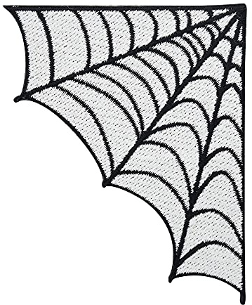 Finally Home Halloween Spinnenweben Patch zum Aufbügeln | Spinne Patches, Hexe Bügelbild, Spinnennetz Flicken, Aufnäher