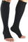 TMXK 3 Paia Calze Elastiche con Cerniera Compressione Supporto Elastico per Le Gambe per Donne e Uomini, Vene Varicose, Edema, Gonfiore e Dolori alle
