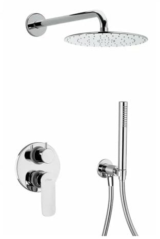 Paini neuf mitigeur encastré, pommeau de douche, bras et kit de douche avec support fixe