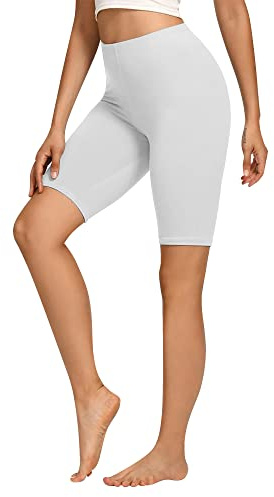 Libella Short de Cyclisme Legging Femmes Short de Sport Taille Haute Court Femme Short en Coton Pantalon Leggins Femme Legging Court sans Couture pour Yoga Fitness Running Gym S-XXL