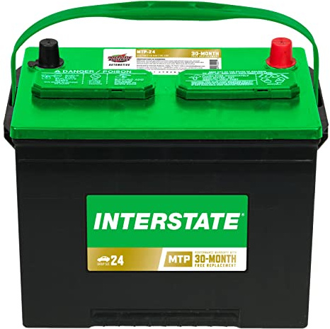 Interstate Batteries Group 24 Car Battery Replacement (MTP-24) 12V, 750 CCA, 30 Month Warranty, Replacement Automotive Battery for Cars and Trucks
