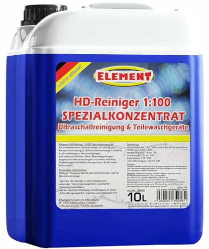 Ultraschallreiniger | Konzentrat 1:100 | Teilewaschreiniger | Entfetter | 10 Liter | Konzentrat zur Reinigung von Autoteilen | Vergaser, Zylinderköpfe, Injektoren, Einspritzdüsen und vielem mehr