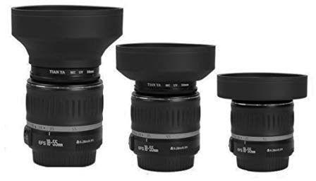 Gummi Sonnenblende 77mm Gegenlichtblende Spiegelreflexkamera DSLR Ø 77 mm