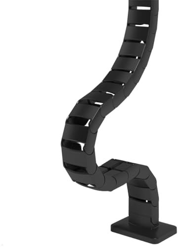 Dataflex Addit Kabelführung/Kabelwurm für Steh-Sitz Tisch 130 cm (schwarz)