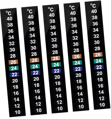 minkissy 10stücke Digitale Klebethermometer Streifen - Thermometerstab Mit Easy-to-read Display Für Aquariums Und Aquarien