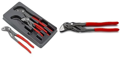 Knipex Cobra® Set (self-Service Card/Blister) 00 20 09 V02 & Pliers Wrench Pliers and a Wrench in a Single Tool Grey atramentized