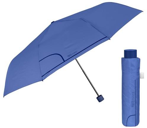 PERLETTI Paraguas Plegable Mujer Antiviento - Paraguas Compacto Resistente Manual - Paraguas Mini Pequeño Ligero de Bolso - Sombrilla Lluvia Portátil - Diámetro 97 cm