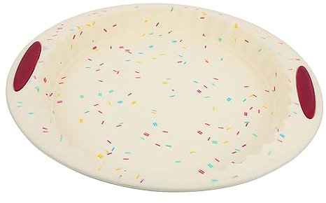 BIUDECO Silikon Spirale Kuchen 12 Zoll Runde Backform Bunte Sortiert Leicht Zu Reinigen Pflegen
