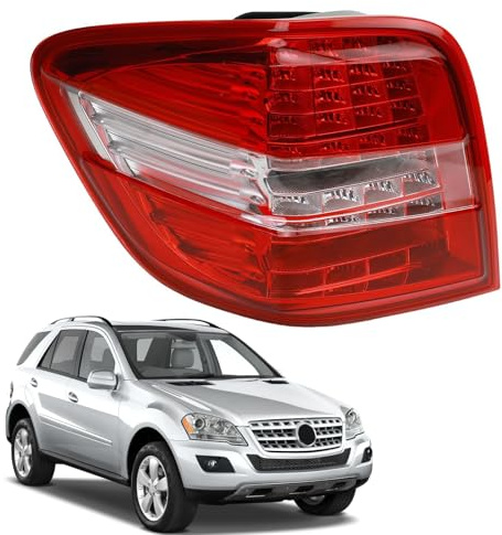 Taesayl Auto Rückleuchten Rücklicht 1648202764 Für Benz W164 2005-2011 | ML Klasse ML300 ML350 ML500 ML63;A1649064200;Led Stoßstangen-Rücklichter Links Blinker Bremslicht, Rückwärtsgang