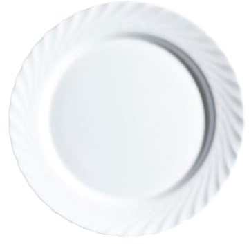 Luminarc 2 Schalen Llana Trianon aus Opal, 32,5 cm | Weiß, Opal, runde Form, glänzendes Finish, 32,5 cm