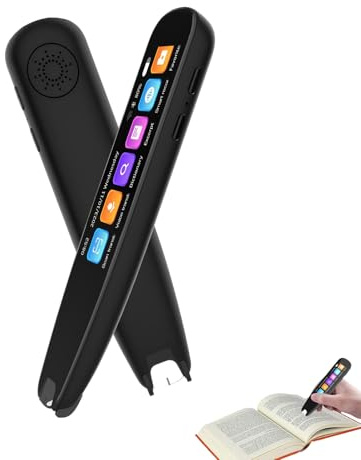 REBUCINA Translator Pen Scan Reader Pen Upgraded Voice Scanning Pen Language Translator 134 Languages Reading Pen for Dyslexia Supports Online And Offline Scanning for Learning/Meeting/Travel