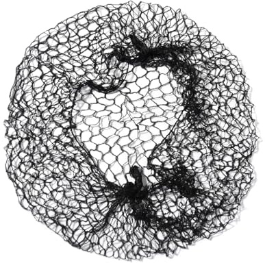 24 Pcs Thicker Hair Net Black Invisible Elastic Edge Mesh Wig Net Reusable Hair Net for Women Hair Bun Food Service Ballet (20 Inches)