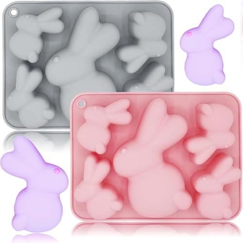 Stampi In Silicone Per Coniglio Pasquale, Stampo Da Forno Coniglio, Stampo Per Uova Di Coniglietto Pasquale, Per Cioccolato, Mousse, Gelatina, Fusione Di Cera, Sapone, Regali Di Pasqua