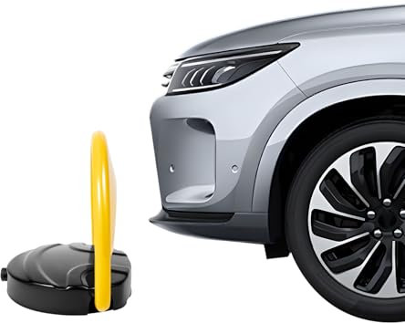 Barrière de parking électrique automatique pliable avec télécommande 30 m - Verrouillage de stationnement automatique télécommandé - Anti-vol - Anti-collision - Serrure de parking