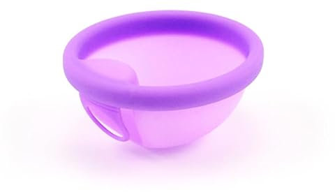 Disco Menstrual de Silicona Médica, Suave y Flexible, Color Morado, Sin BPA
