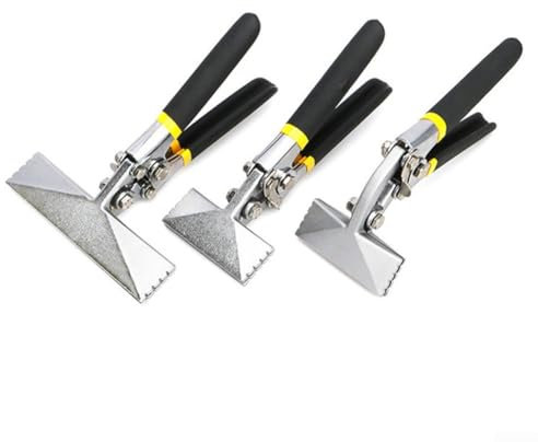 Eawfgtuw Pinze a mano per piegare lamiera, utensili manuali per la lavorazione dei metalli con manico dritto, struttura in acciaio al cromo vanadio, doppia impugnatura in gomma (A)