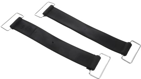 JUMPLAWN 2Piezas Correas de Sujeción de Batería de Goma Antideslizantes Ajustables para Automóviles y Motocicletas de Alta Durabilidad y Estabilidad