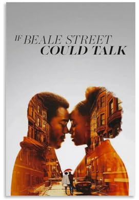 HAUSRENWRHHT Poster If Beale Street Could Talk - Impression sur toile esthétique vintage - Peinture décorative pour salon, chambre à coucher - 50 x 75 cm - Style sans cadre