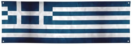 Bandiera greca Holiday Banner - 61 x 180,3 cm, perfetto per feste di festa