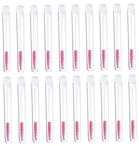 Veemoon 20 Piezas Pinceles Para Máscara De Pestañas Tubos Vacíos Para Cepillos De Pestañas Herramienta De Maquillaje Para