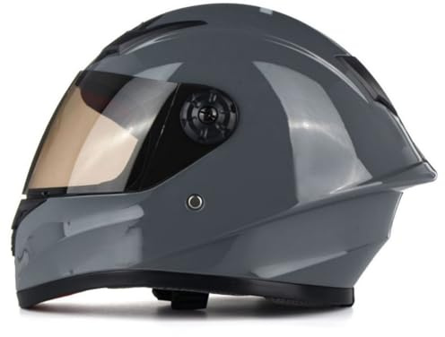 Kinder-Motocross Helm Mit Sonnenblende, ECE 22.06 Zertifiziert Kinder-Rollerhelm Für Jungen Und Mädchen Im Alter Von 3–10 Jahren, Integralhelm F,M/(49~50cm)