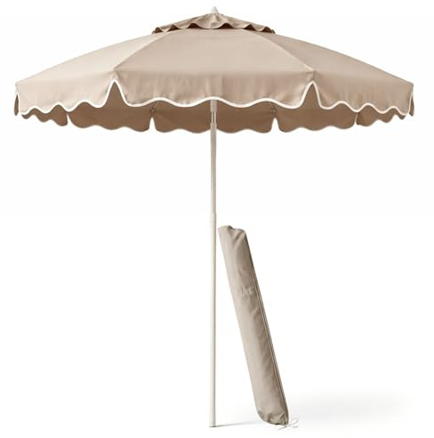 LIVLIG - Ombrellone parasole di alta qualità, 200 cm, per balcone e giardino, pieghevole, con protezione solare, balcone, ombrellone da giardino o balcone con protezione UV