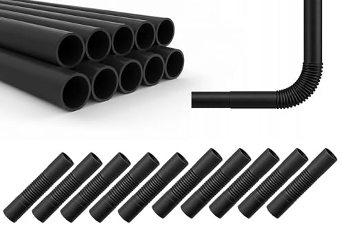 Bee Blinds Elektroinstallationsrohr PVC 20 mm Schwarz, 10x 2 m (20 m), inkl. 10 Flexible Verbindungsstücke, Kabelschutzrohr Installationsrohr