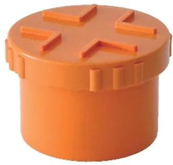 Tappi a vite in PVC rosso 80mm per tubi di scarico