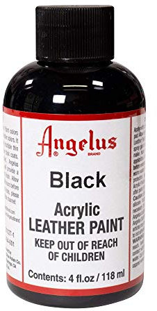 Angelus Acryl Lederfarbe Schwarz 118ml