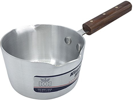 Kitchen King Super Aluminium Milk Pan Tea Pan Saucepan Milk Pot 15cm, 18cm, 20cm, 23cm (18cm / 7inch)