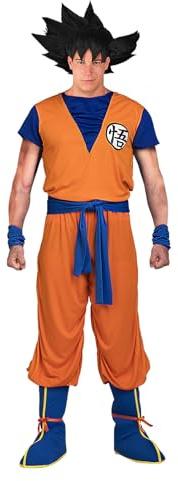 Funidelia Costume Ufficiale di Goku Dragon Ball per Uomo, Tenuta da Super Saiyan per Adulto Dragon Ball, Costumi di Carnevale, Halloween e Addii al Celibato – Taglia L