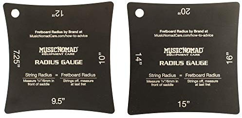 MusicNomad Precision Fretboard and String Radius Gauge Tool - 2 pc. Set (MN603)