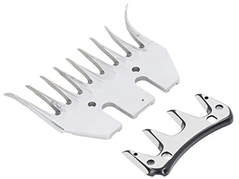 Omabeta Cuchilla de Tijera para Cortar Cabras, Espaciado de Dientes de 1 Cm Cuchilla de Tijeras de Corte Preciso para Ovejas Acero de Alto Carbono No Pegado para Animales de Piel Gruesa