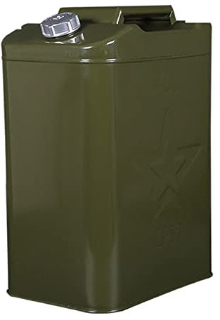 Auslaufsicher Benzinkanister aus Metall, Hohe Kapazität Benzinkanister mit Universalauslauf, 30 Liter, 35 Liter, 40 Liter, 50 Liter, 60 Liter Kanister für Motorrad und Auto