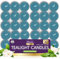 Paquete de 30 Velas de Té Perfumadas de Primavera de Montaña de Larga Duración, Azules para Decoración del Hogar
