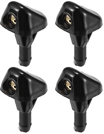 A ABSOPRO Pare-brise Essuie-glace Lave-glace Buse Vaporisateur Gicleur pour Toyota - 4pcs Noir