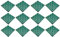 Tradineur - Confezione da 12 piastrelle per esterni, in plastica, per piscina, terrazze, giardino, smontabile e antiscivolo, 30 x 30 cm, colore: verde