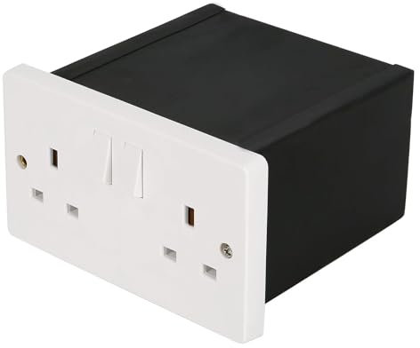 BBTISG Hidden Safe Box, Imitation Double Plug Socket Secret Wall Safe Concealed Storage Socket Box for Valuables Money
