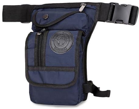 FANDARE Militär Beintasche Bauchtasche für Herren Damen Multifunktionale Hüfttasche Brusttasche Gürteltasche Sling Bag Umhängetaschen Schultertasche für Wandern Reisen Crossover Daypacks Blau
