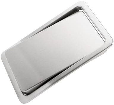Jevina Edelstahl MüLl Klappen Deckel MüLleimer AbdeckspüLung Eingebauter Balance Schaukel Klappen MüLl Deckel für die KüChen Arbeits Platte A.