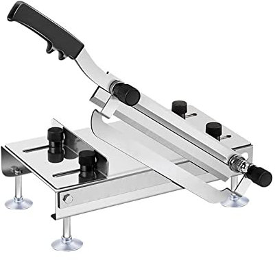 para uso doméstico o comercial, cortador manual de acero inoxidable congelado, cortador de alimentos vegetales con cuchilla de repuesto para olla caliente, barbacoa, cerdo, carne seca, rollo de corde