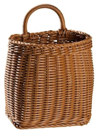 HYKJCSS Huevera Gallina Cesta Colgante De Mimbre, Cesta para Huevos, Fruta, Verdura, Cesta De Almacenamiento Colgante Tejida, Decorativa Natural Hueveras(15.5cm)