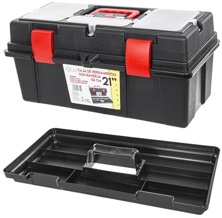 Two Tigers | Caja Herramientas con Bandeja | 52 cm | Asa Robusta