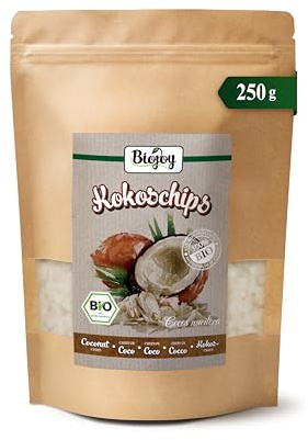 Biojoy Chips de Coco BIO (250 g), séchés et non-soufrés